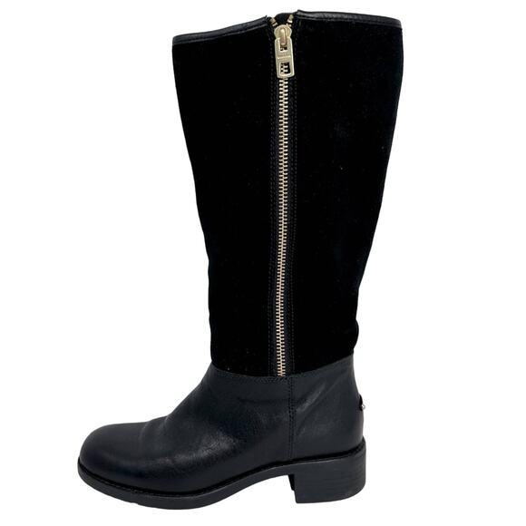 Coach Bailey Safari Boot - Leather & Shearling SUEDED Long Boot - Picture 2 of 14